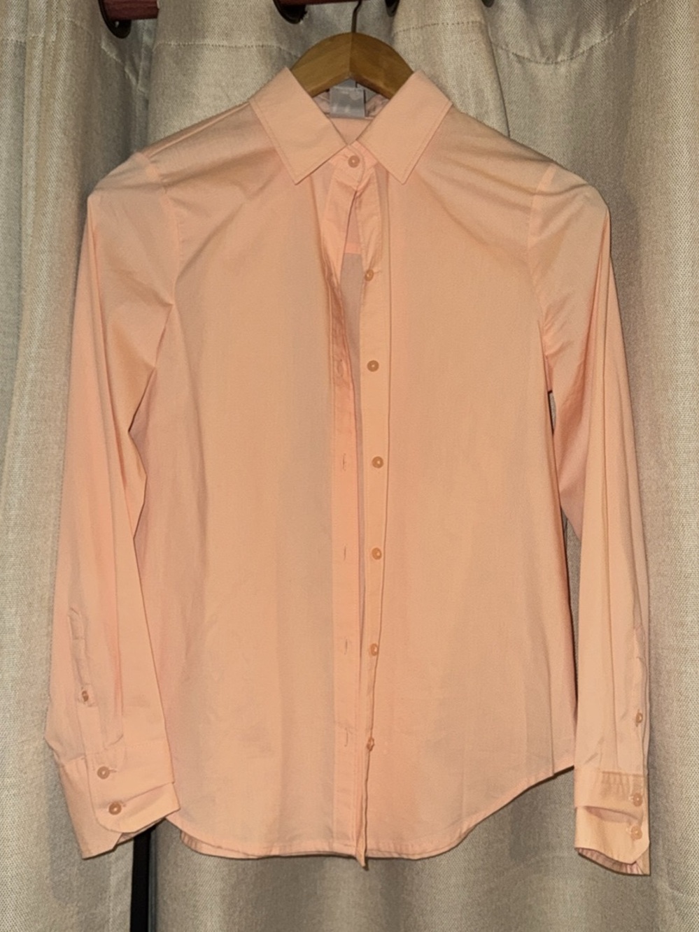 Worthington Woman’s Long-Sleeve Dress Shirt - Light Peach
